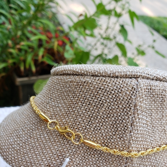 NEW 3MM Rope Chain Neckace & Bracelet Set Gifts Classic Luxury Stunning Set - Picture 9 of 11